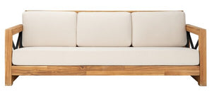 Curacao Teak Wood Outdoor 3-Seat Sofa - Stylish, Durable, and Perfect for Your Patio or Deck!