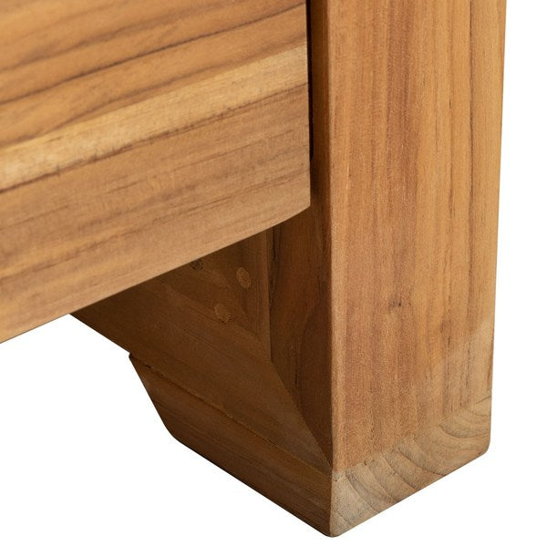 Curacao Teak Wood Outdoor 3-Seat Sofa - Stylish, Durable, and Perfect for Your Patio or Deck!