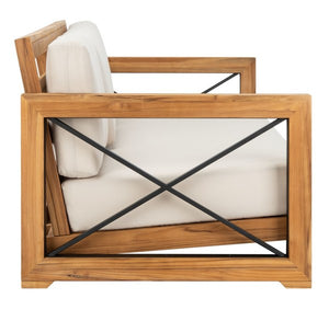 Curacao Teak Wood Outdoor 3-Seat Sofa - Stylish, Durable, and Perfect for Your Patio or Deck!