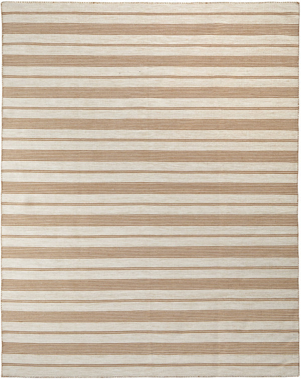 Feizy Rugs Duprine Eco-friendly Hand-woven Indoor Rug - Stylish Nautical Design With Classic Pin Stripes Ivory,Taupe,Brown Pet,Polyester 7220560fcml000h00