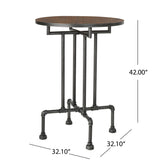 Christopher Knight Home® - Noble House - Westleigh Industrial Faux Wood Bar Table, Dark Brown