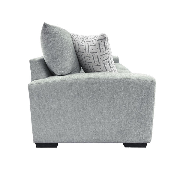 Porter Designs Clayton Modern Upholstered Loveseat – Chic Comfort For Stylish Living Rooms And Cozy Nights Teal Fabric 01-207-02-4346