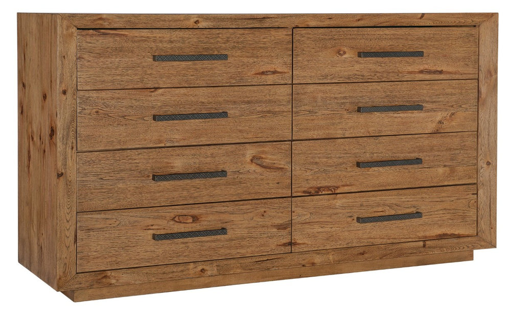 Hooker Furniture Big Sky Eight Drawer Dresser Rustic Pecky Hickory & Cedar 8-Drawer Vintage Natural Finish, Cedar-Lined 6700-90002-80