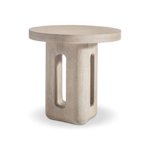 Bernhardt Bernhardt Lucerne Wire-brushed Oak Sculptural Accent Table for Modern Living Rooms 393122