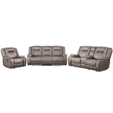 Parker Living Blake - Desert Taupe Manual Reclining Sofa Loveseat and Recliner