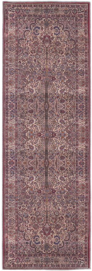 Feizy Rugs Rawlins Vintage-inspired Machine Made Polyester Oriental Rug With Intricate Patterns For Every Space Red,Tan,Pink Polyester Rln39hlfbgeivyi7a