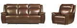 Parker House Jameson - Hickory Power Reclining Zero Gravity Sofa And Recliner Dark Brown 100% Leather ,Leather Match Mjam-31phz-hkry