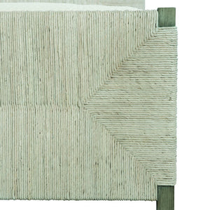 Bernhardt Bernhardt Alannis Queen Woven Panel Bed With Rustic Grey Oak Frame And Abaca Headboard Detail K1409