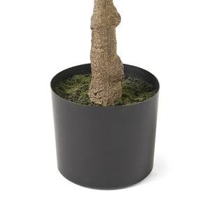 English Elm 150cm Artificial Fiddle Leaf Fig Tree Lifelike Faux Plant for Living Room Decor 70521.00