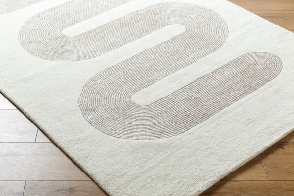 Livabliss Carolena Hand-tufted Wool Accent Rug Soft Entryway Bedside or Bathroom Floor Piece Ivory, Taupe 8' x 10' CRA2300-810