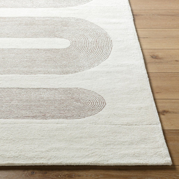 Livabliss Carolena Hand-tufted Wool Accent Rug Soft Entryway Bedside or Bathroom Floor Piece Ivory, Taupe 8' x 10' CRA2300-810