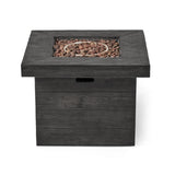 Christopher Knight Home® Noble House Anchorage 32'' Wood Square Mgo Fire Pit Grey - 40,000 Btu