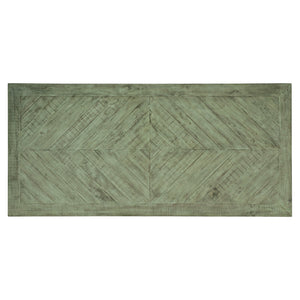 Bernhardt Bernhardt Milo 88" Reclaimed Pine Herringbone Dining Table With Distressed Morel Finish & X-Base, Seats 6-8 398224G