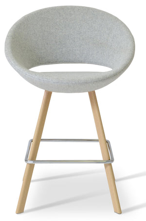 Soho Concept Crescent Sword Barstools: Stylish Swivel Seating In Camira Fabric, Natural Wood, 10-year Guarantee! Natural,Silver  Soho-concept-dining-chair-07729