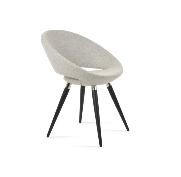 Soho Concept Crescent Ana Dining Chair - Elegant Metal Legs, Stylish Fabric Options & Robust 10-year Guarantee   Soho-concept-dining-chair-02241