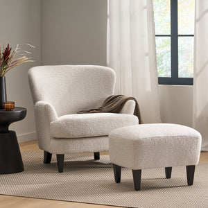 English Elm Christopher Knight Home® - Club Chair And Ottoman Set - Stylish Comfort For Your Living Room, Perfect For Relaxation And Decor 74114.00ALM