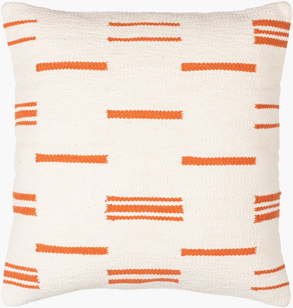Surya Carlton Global Bohemian Accent Pillow - 18” X 18” Soft Cotton, Timeless Pattern, Easy Care Design Off,White Cotton,Cotton Crl003-2020p