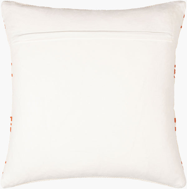 Surya Carlton Global Bohemian Accent Pillow - 18” X 18” Soft Cotton, Timeless Pattern, Easy Care Design Off,White Cotton,Cotton Crl003-2020p