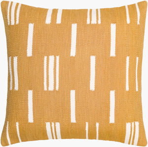 Surya Carlton Global Bohemian Accent Pillow - 18” X 18” Soft Cotton, Timeless Pattern, Easy Care Design Mustard Cotton,Cotton Crl004-2020