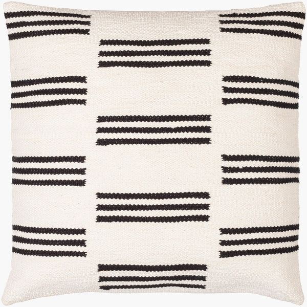 Surya Carlton Global Bohemian Accent Pillow - 18” X 18” Soft Cotton, Timeless Pattern, Easy Care Design Off,White Cotton,Cotton Crl005-2020d