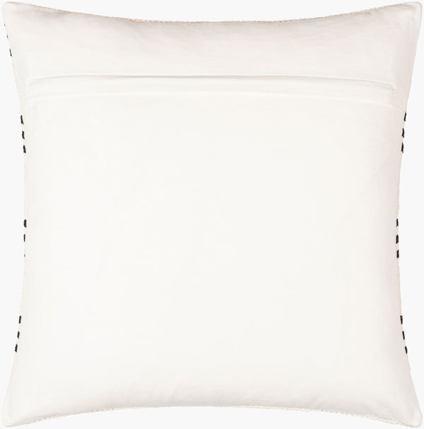 Surya Carlton Global Bohemian Accent Pillow - 18” X 18” Soft Cotton, Timeless Pattern, Easy Care Design Off,White Cotton,Cotton Crl005-2020d