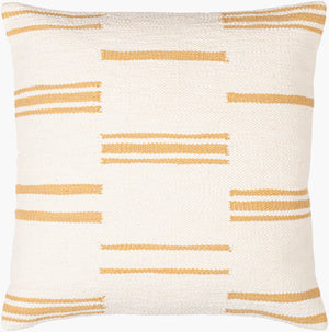 Surya Carlton Global Bohemian Accent Pillow - 18” X 18” Soft Cotton, Timeless Pattern, Easy Care Design Mustard Cotton,Cotton Crl007-2020d