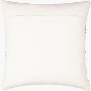 Surya Carlton Global Bohemian Accent Pillow - 18” X 18” Soft Cotton, Timeless Pattern, Easy Care Design Mustard Cotton,Cotton Crl007-2020d