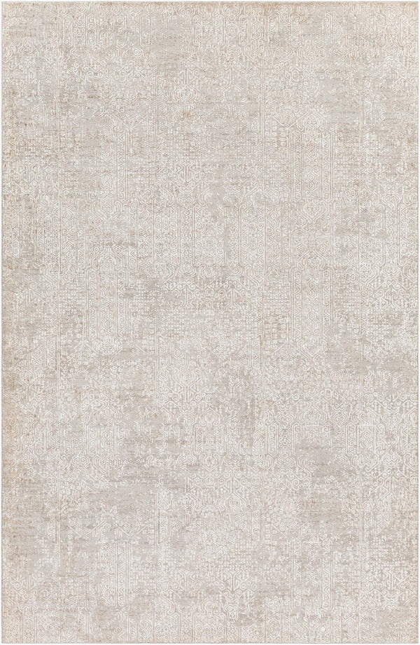 Livabliss Carmel Geometric Mid-century Modern Area Rug for Large Living and Dining Spaces Light Gray, Whi 6'7" x 9'6" CRL2300-6796