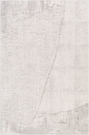 Livabliss Carmel Mid-century Polyester Area Rug for Large Living Rooms with Graphic Pattern Light Gray, Whi 9'6" x 6'7" CRL2301-6796