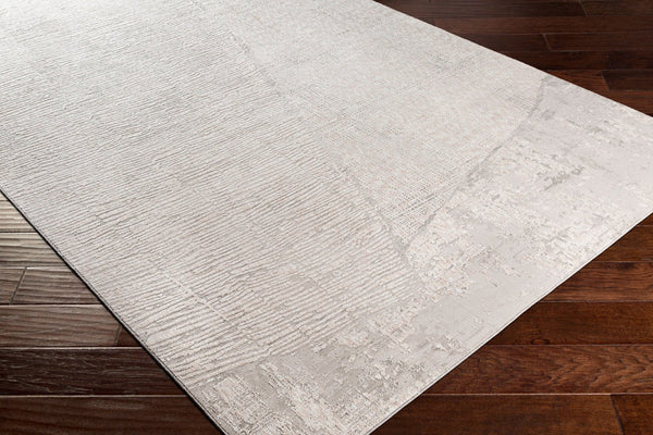 Livabliss Carmel Mid-century Polyester Area Rug for Large Living Rooms with Graphic Pattern Light Gray, Whi 12' x 15' CRL2301-1215