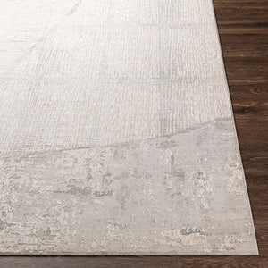 Livabliss Carmel Mid-century Polyester Area Rug for Large Living Rooms with Graphic Pattern Light Gray, Whi 12' x 15' CRL2301-1215