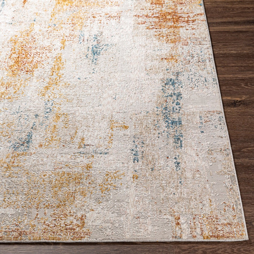 Livabliss Carmel Geometric Mid-century Modern Area Rug Polyester Woven for Living Room White, Gray 10' x 13'11" CRL2302-1014