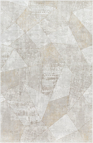 Livabliss Carmel Machine Woven Polyester Area Rug for Mid-century Modern Living Spaces Light Gray, Tau 9'6" x 6'7" CRL2303-6796