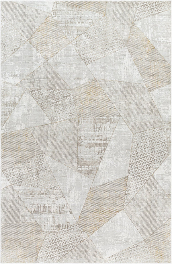 Livabliss Carmel Machine Woven Polyester Area Rug for Mid-century Modern Living Spaces Light Gray, Tau 9'6" x 6'7" CRL2303-6796