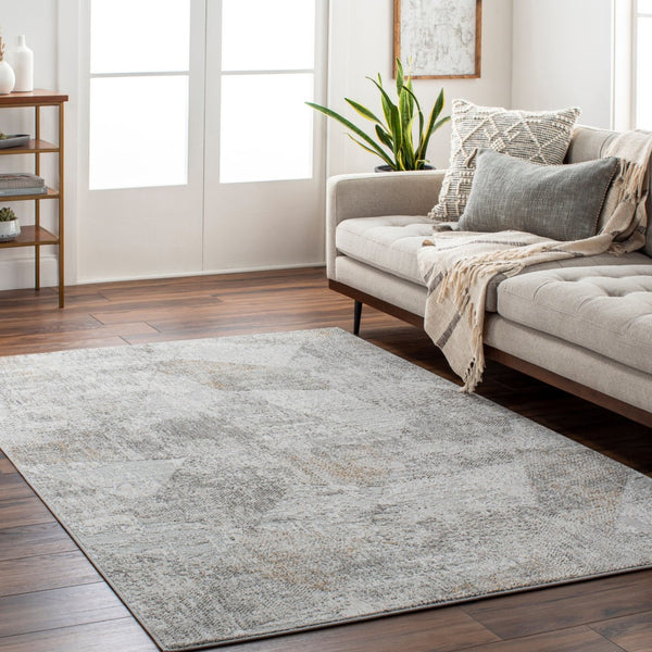 Livabliss Carmel Machine Woven Polyester Area Rug for Mid-century Modern Living Spaces Light Gray, Tau 10' x 13'11" CRL2303-1014