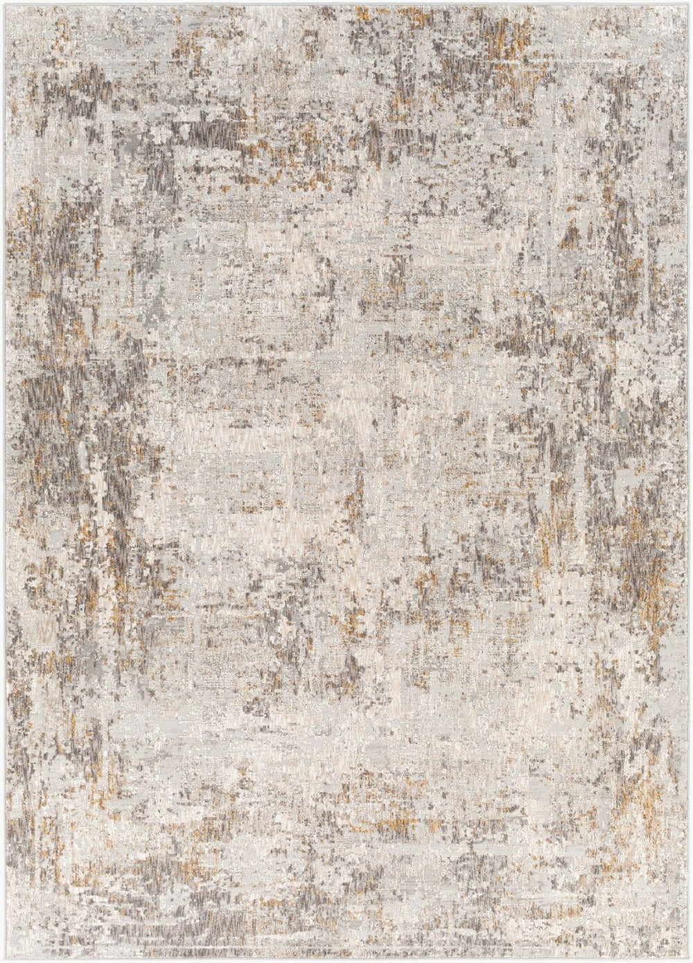 Livabliss Carmel Mid-century Modern Polyester Area Rug Soft Geometric Pattern for Living Rooms Light Gray, Dar 10' x 13'11" CRL2304-1014
