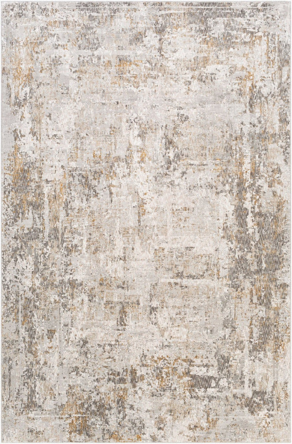 Livabliss Carmel Mid-century Modern Polyester Area Rug Soft Geometric Pattern for Living Rooms Light Gray, Dar 6'7" x 9'6" CRL2304-6796
