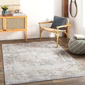 Livabliss Carmel Mid-century Modern Polyester Area Rug Soft Geometric Pattern for Living Rooms Light Gray, Dar 7'10" x 10' CRL2304-71010