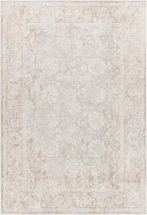Livabliss Carmel Traditional Polyester Area Rug with Lustrous Sheen for Living and Dining Rooms Light Gray, Whi 10' x 13'11" CRL2305-1014