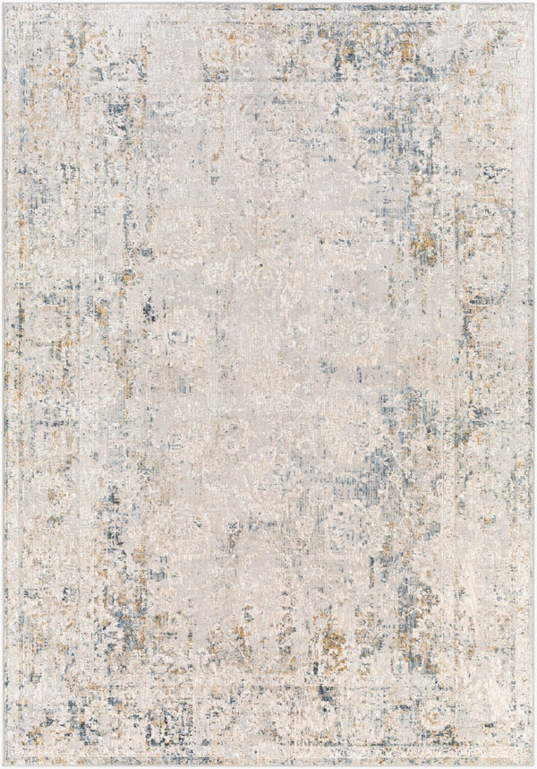 Livabliss Carmel Traditional Polyester Area Rug for Large Living or Dining Rooms High Traffic Light Gray, Dar 10' x 13'11" CRL2306-1014