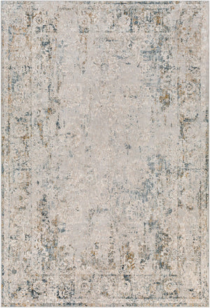 Livabliss Carmel Traditional Polyester Area Rug for Large Living or Dining Rooms High Traffic Light Gray, Dar 6'7" x 9'6" CRL2306-6796