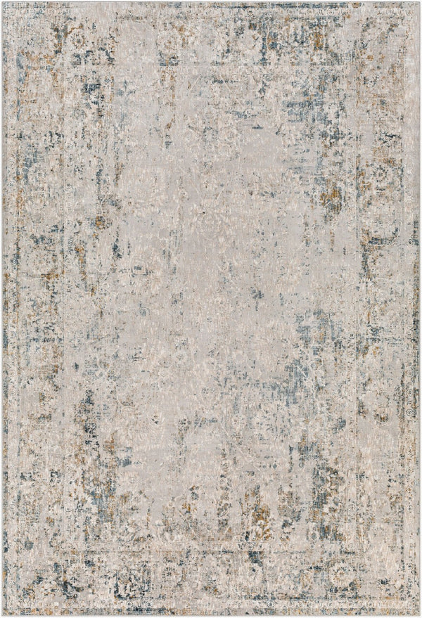 Livabliss Carmel Traditional Polyester Area Rug for Large Living or Dining Rooms High Traffic Light Gray, Dar 6'7" x 9'6" CRL2306-6796