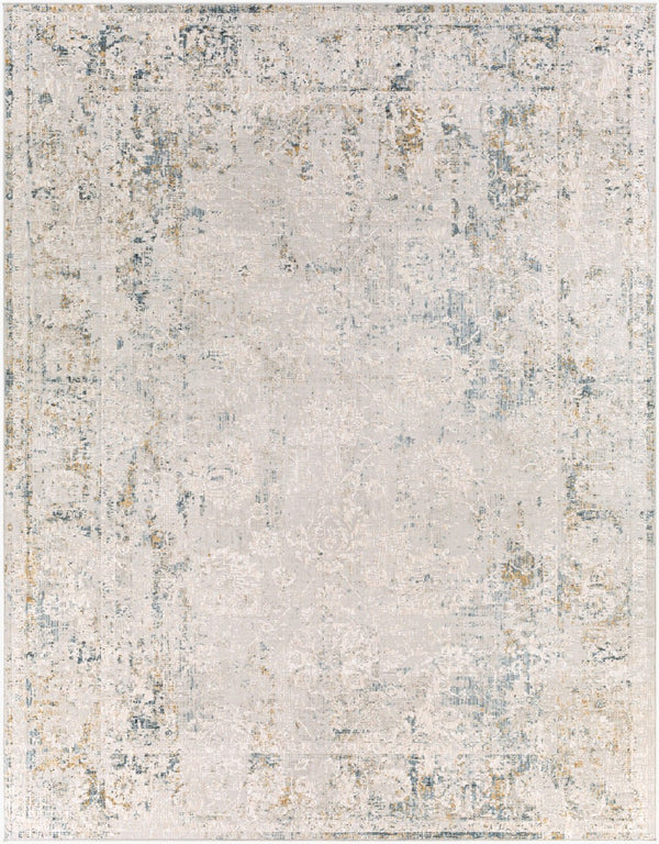 Livabliss Carmel Traditional Polyester Area Rug for Large Living or Dining Rooms High Traffic Light Gray, Dar 7'10" x 10' CRL2306-71010