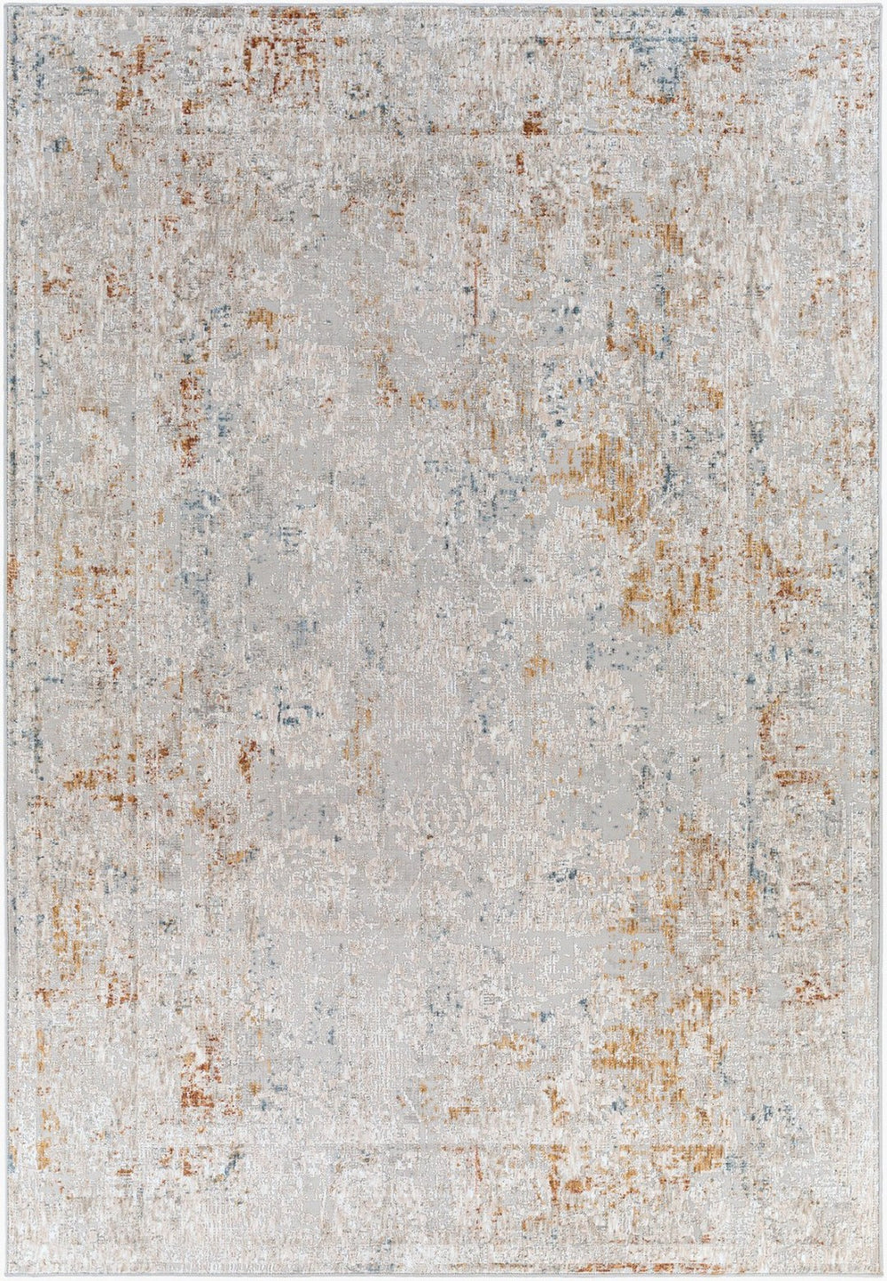 Livabliss Carmel Traditional Patterned Polyester Area Rug Machine Woven in Turkey for Living Rooms Light Gray, Dar 10' x 13'11" CRL2307-1014