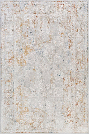 Livabliss Carmel Traditional Patterned Polyester Area Rug Machine Woven in Turkey for Living Rooms Light Gray, Dar 6'7" x 9'6" CRL2307-6796