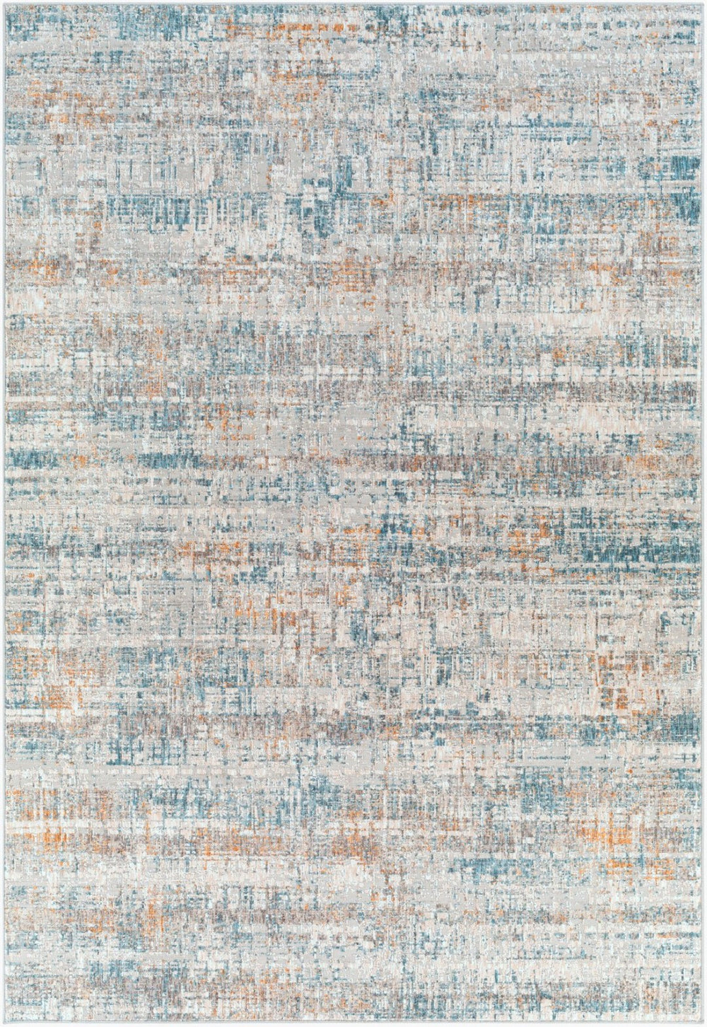 Livabliss Carmel Machine Woven Polyester Area Rug with High Low Pile for Large Living Rooms Light Gray, Whi 12' x 15' CRL2308-1215