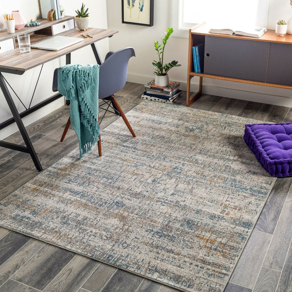 Livabliss Carmel Machine Woven Polyester Area Rug with High Low Pile for Large Living Rooms Light Gray, Whi 12' x 15' CRL2308-1215