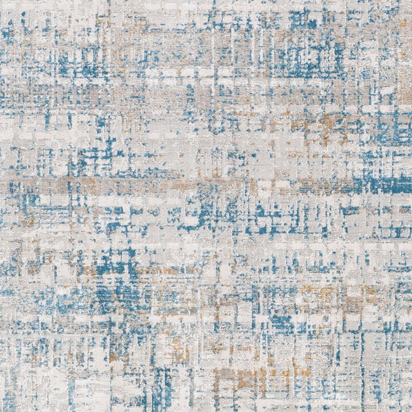 Livabliss Carmel Machine Woven Polyester Area Rug with High Low Pile for Large Living Rooms Light Gray, Whi 12' x 15' CRL2308-1215