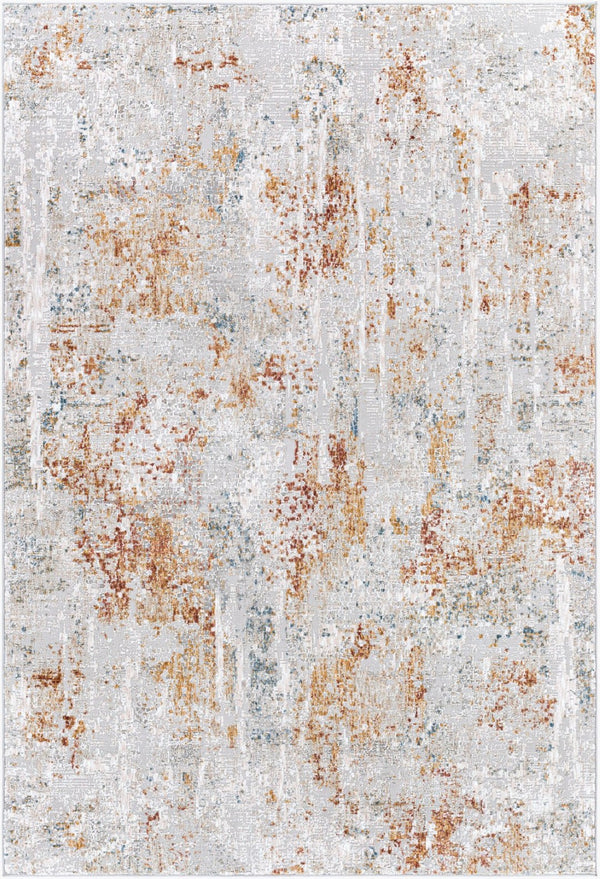 Livabliss Carmel Machine Woven Area Rug with Lustrous Sheen and High Low Pile for Large Rooms Light Gray, Whi 12' x 15' CRL2311-1215
