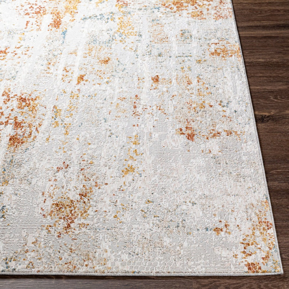 Livabliss Carmel Machine Woven Area Rug with Lustrous Sheen and High Low Pile for Large Rooms Light Gray, Whi 12' x 15' CRL2311-1215